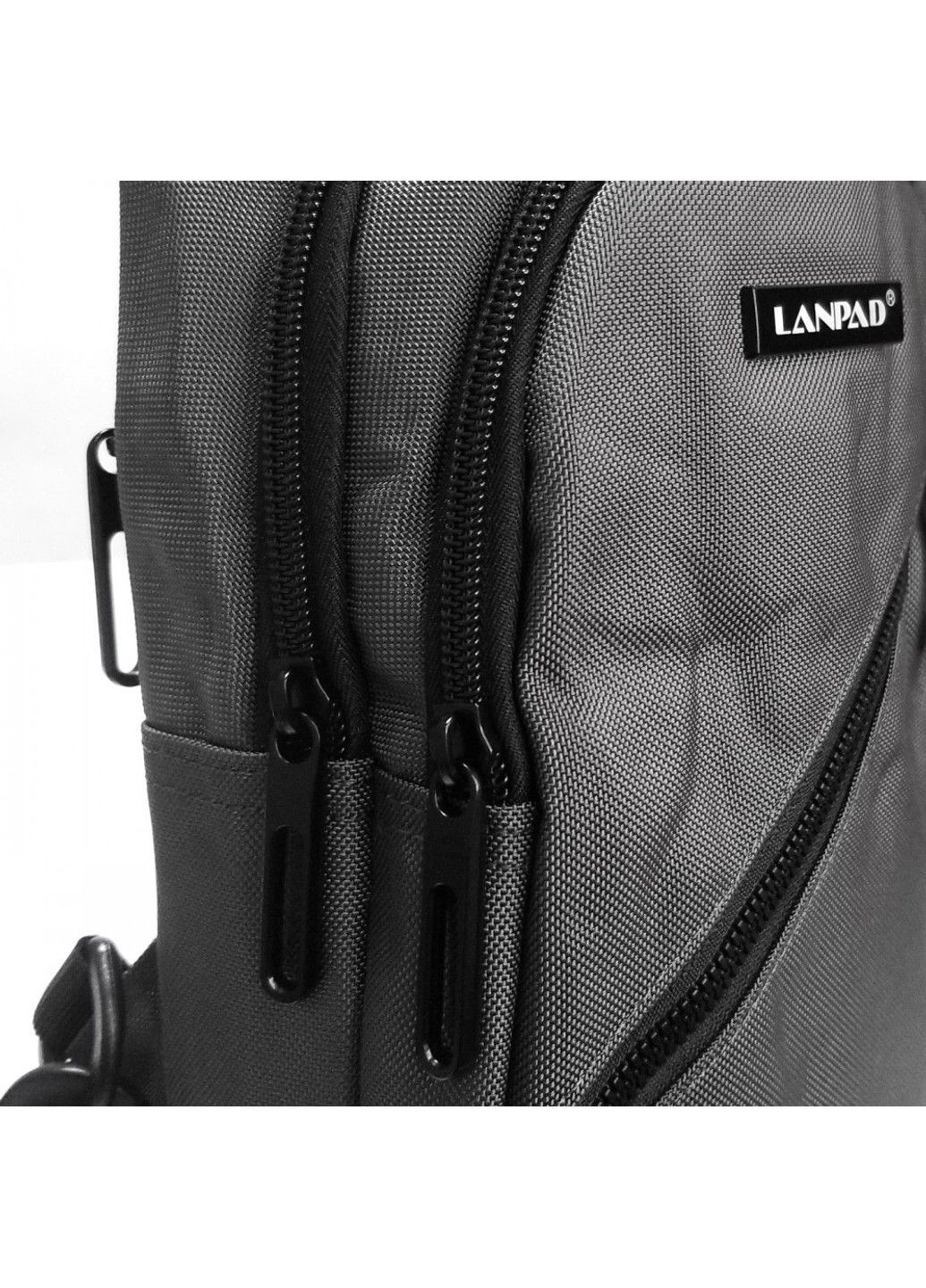 Мужская тканевая сумка-слинг 82084 gray Lanpad (306373136)