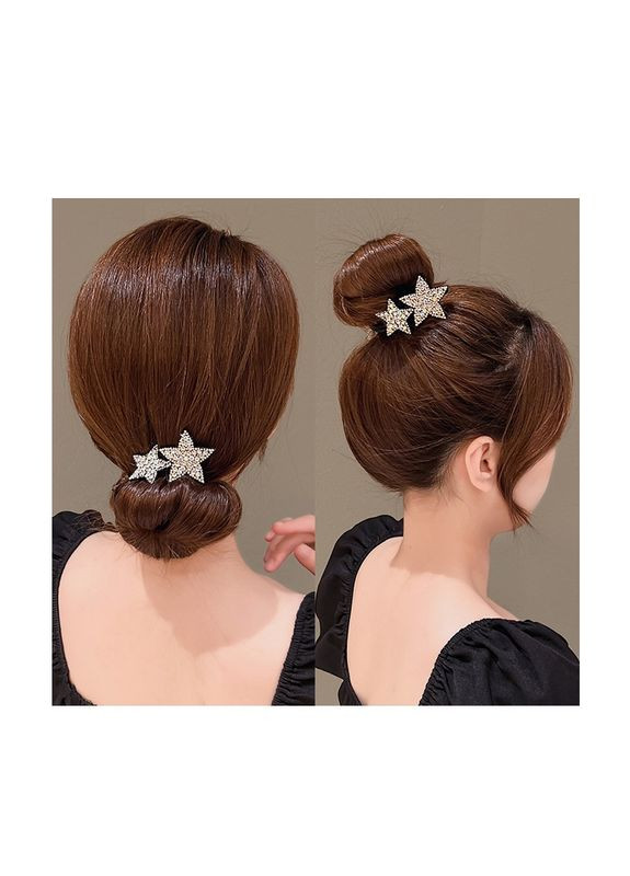 Елегантна шпилька-твістер для волосся зі стразами №2 No Brand (342065810)