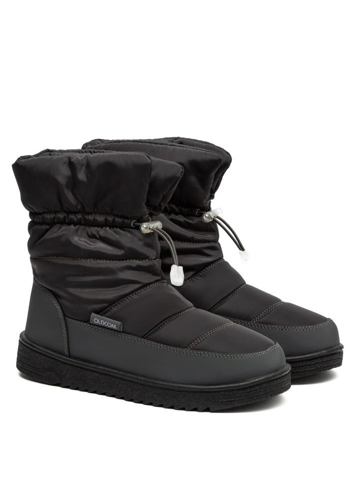 Серые дутики женские aspen серые Oldcom со шнурками