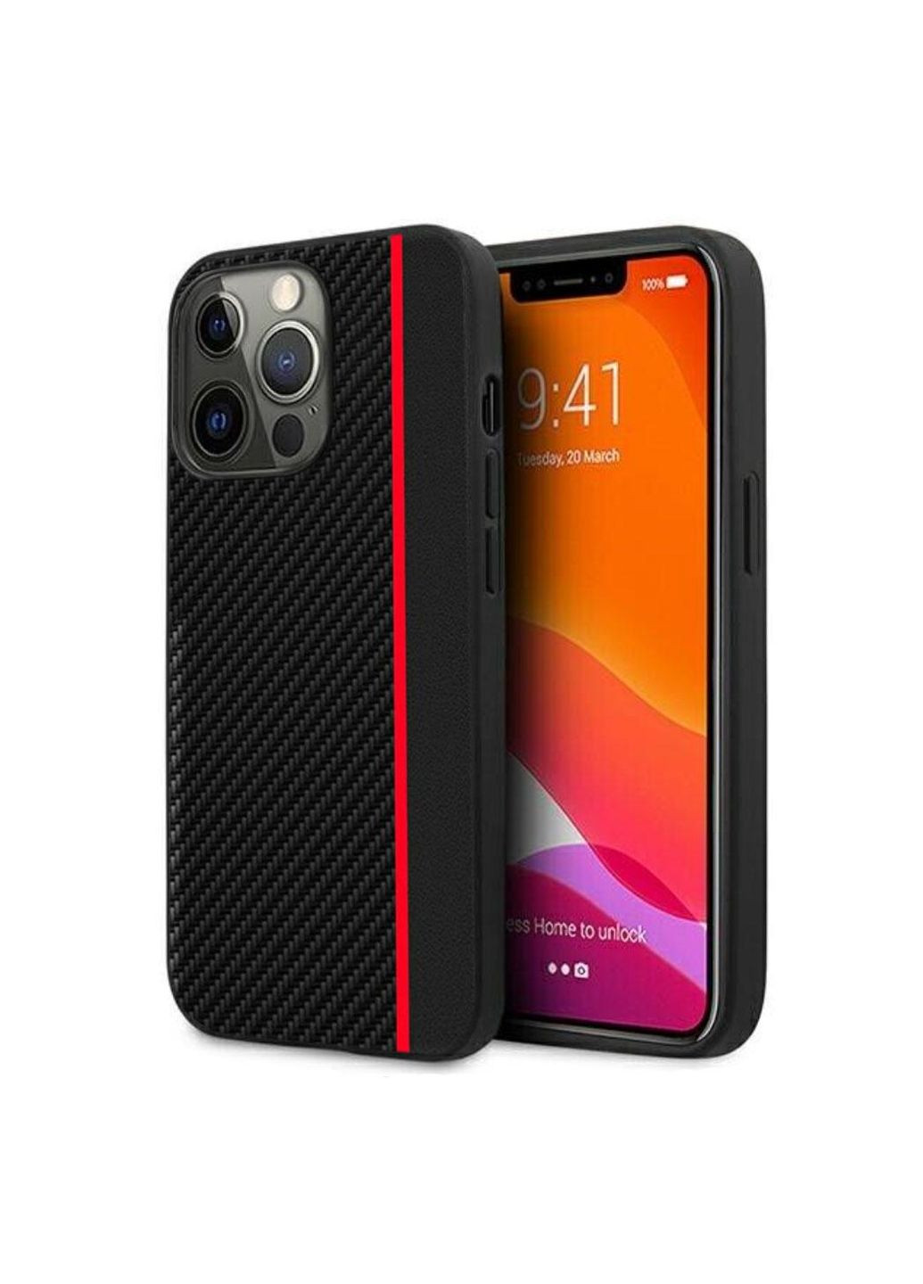 Чехол накладка CFC для Apple iPhone 12 Pro Max - Black&Red Primolux (332994293)