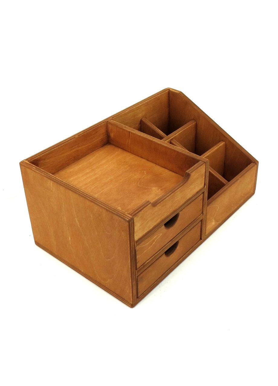 Настольный органайзер из дерева Тейлор сиена (КНЦ-004705) No Brand (328228183)