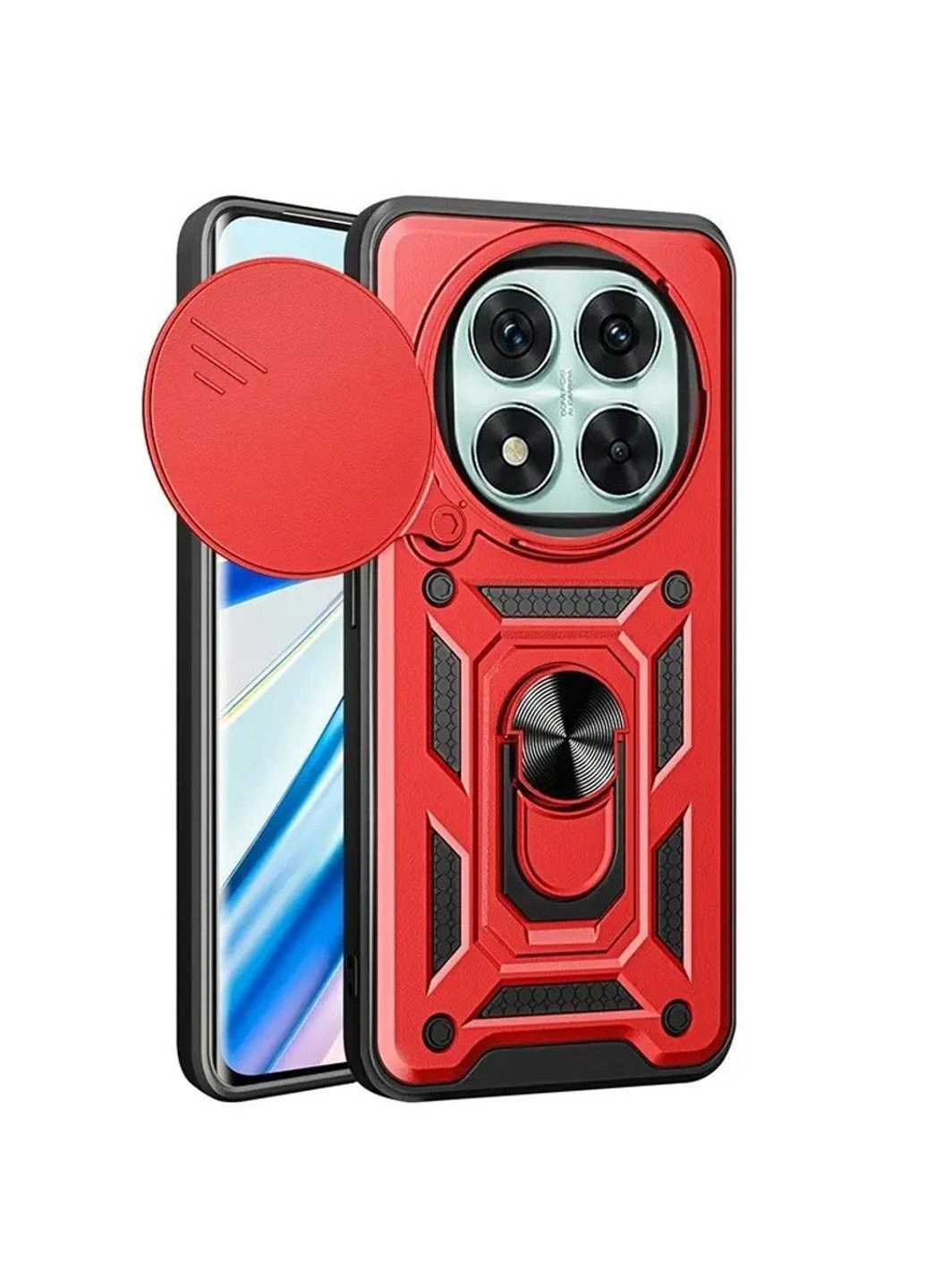 Ударопрочный чехол Camshield Serge Ring для Xiaomi Redmi Note 14 Pro+ Red No Brand (383549784)