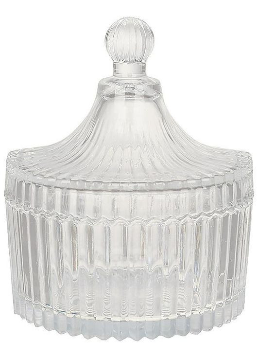Сахарница стеклянная "Crystal Glass" 250мл со стеклянной крышкой BonaDi (316654037)