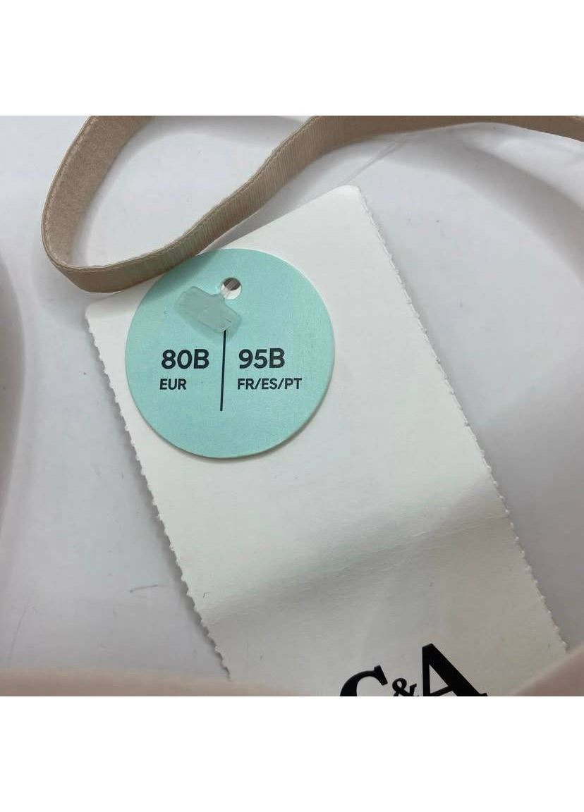 Бежевый бюстгальтер женский C&A с косточками