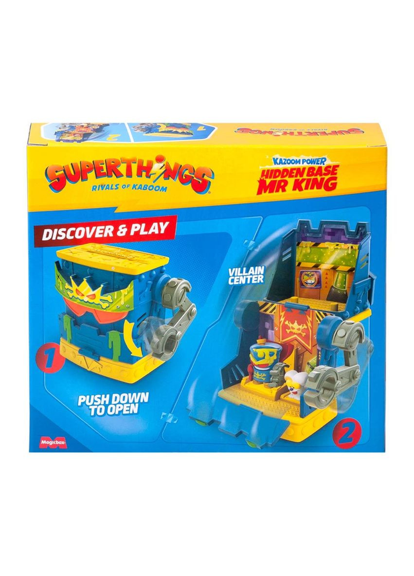 Игровой набор серии Kazoom Power - Скрытая база Мистера Кинга SuperThings (370034626)
