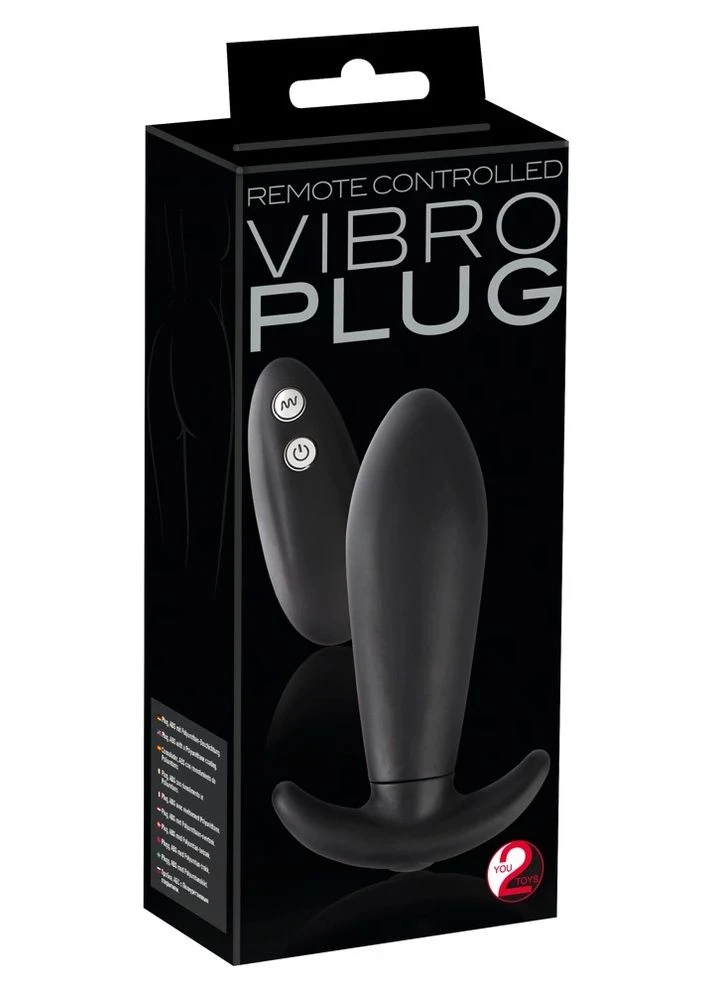 Анальна пробка Remote Controlled Vibro Plug, 12 см (чорний) You2Toys (376222645)