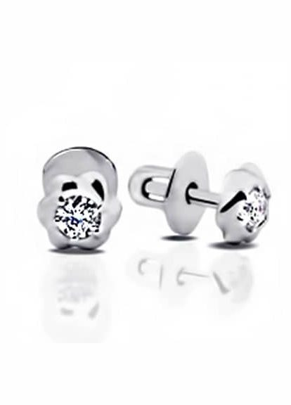 Срібні сережки-гвоздики (4829) IRIJ (331017053)