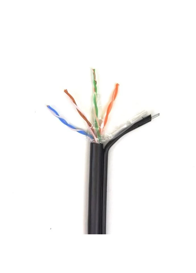 Кабель витая пара GM UTP 4*2*0,5-CU PE MP cat.5e (UTP медь внешний с несущим проводом) бухта 305м GoldMine (402038819)