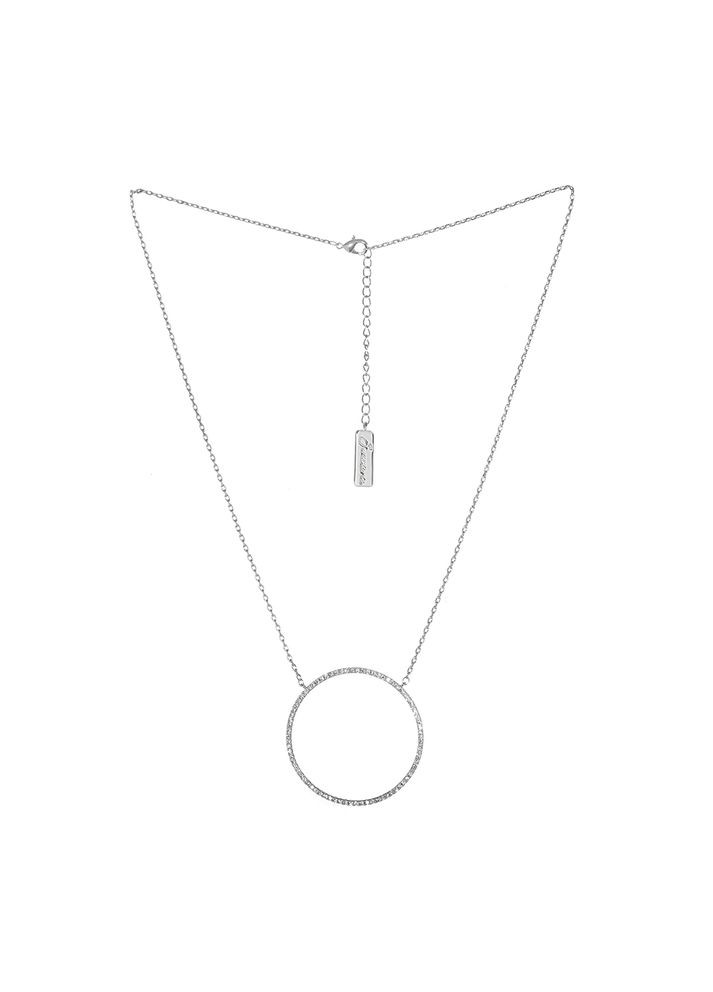 Нежная подвеска Круг с кристаллами Sincera (339869977)