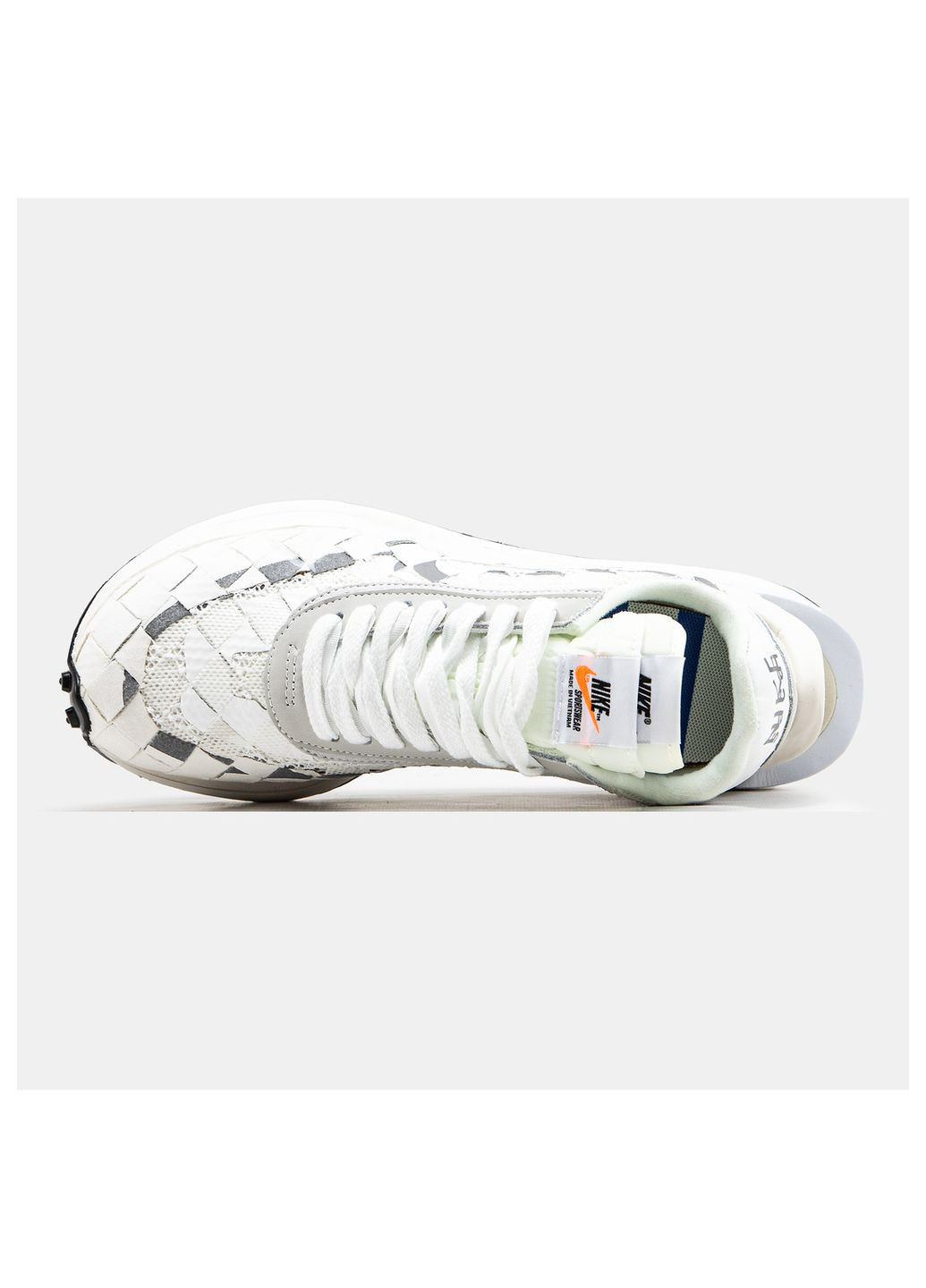 Білі Осінні кросівки чоловічі Nike Sacai VaporWaffle x Jean Paul Gaultier