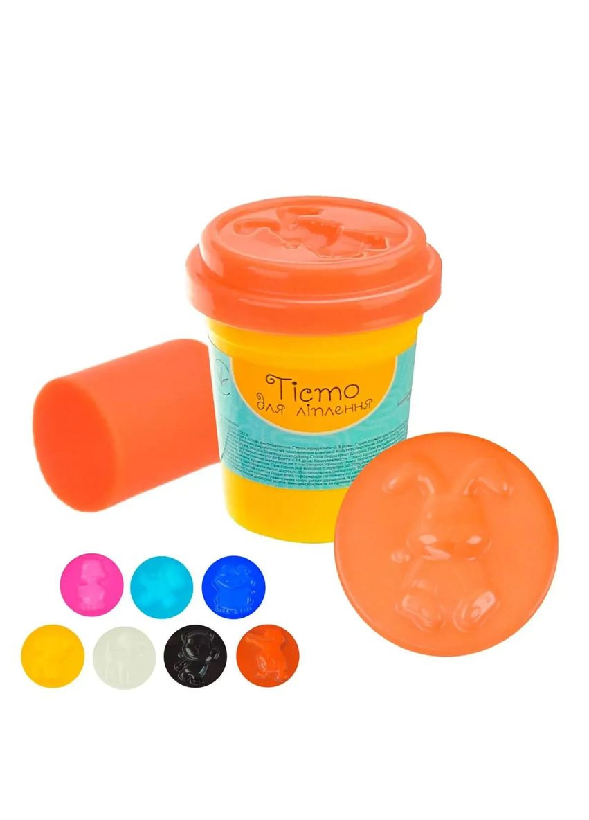 Набір тісто для ліплення PL-0607-003, помаранчевий, баночка 50 грам No Brand (362420277)