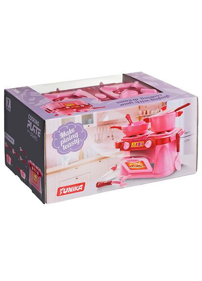 Ігровий набір Кухонна плита "Cooking Plate with Dishes" 71696, 7 предметів Юніка (368778698)