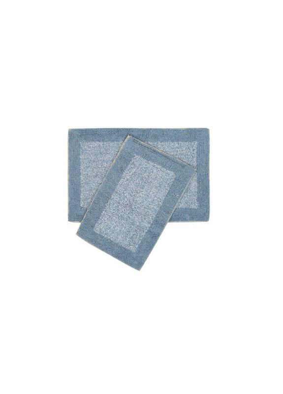 Набір килимків - Fabio mavi блакитний 40*60+50*80 Shalla (275394049)