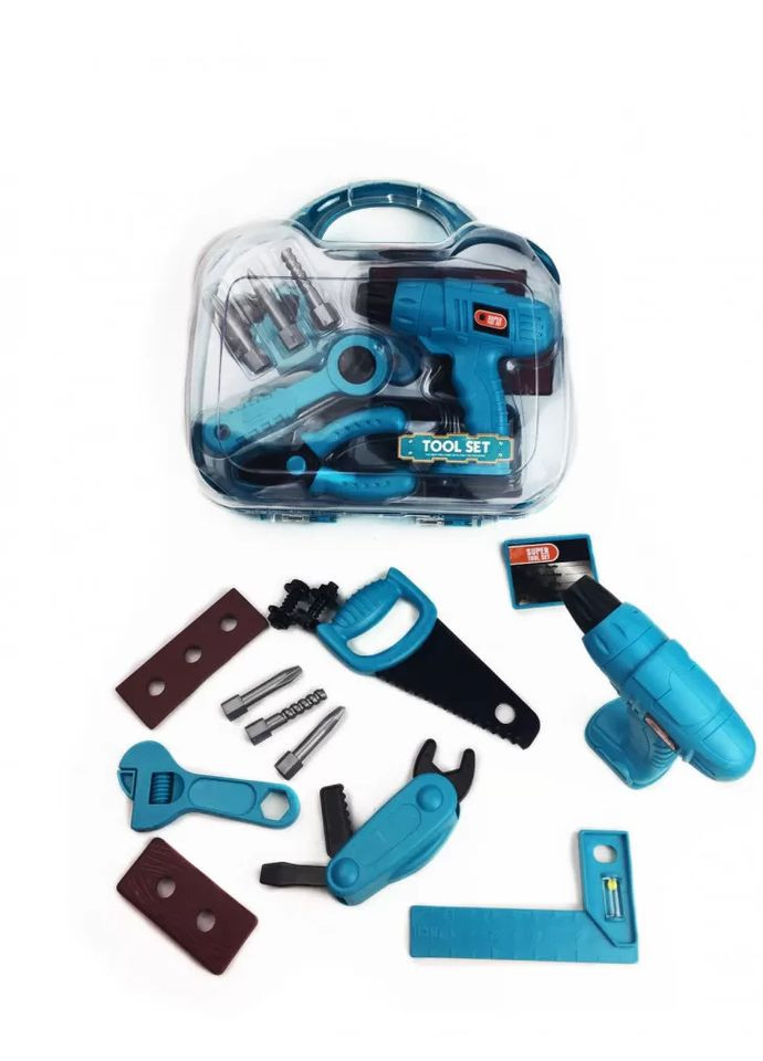 Набор инструментов Metr+ с дрелью (27х23х9 см) (66012) No Brand (313286880)