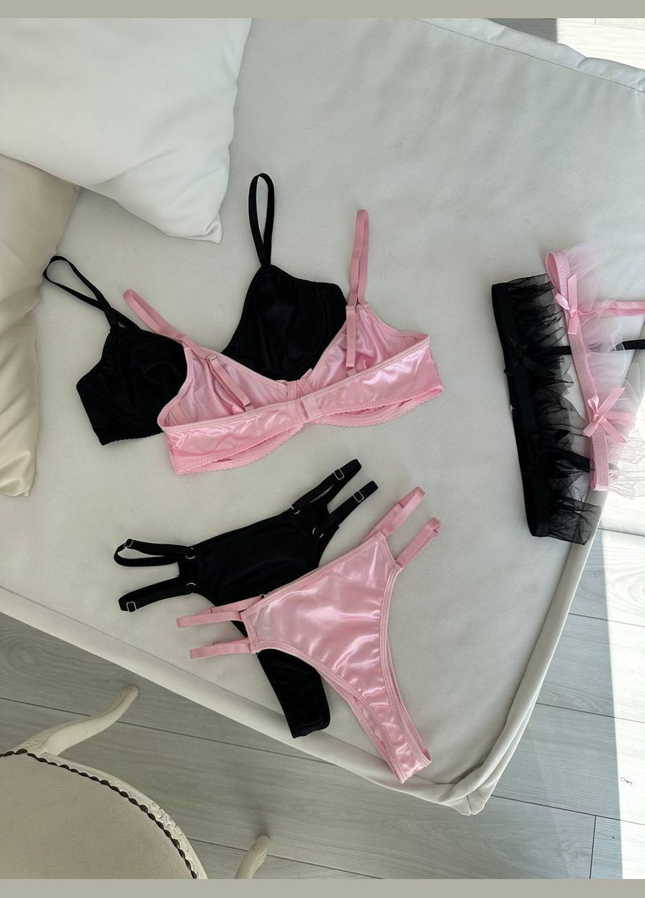 Черный комплект нижнего белья Domino