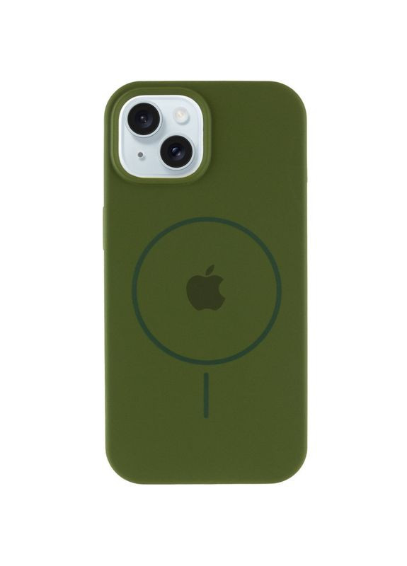 Чохол на iPhone 15 Plus / для айфон 15+ плюс з функцією магсейф MagSafe / Black Epik (356098496)