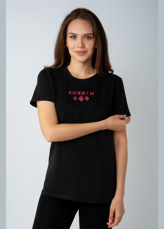 Футболка женская 09-3373-03Н черный Авекстекс - (323649543)