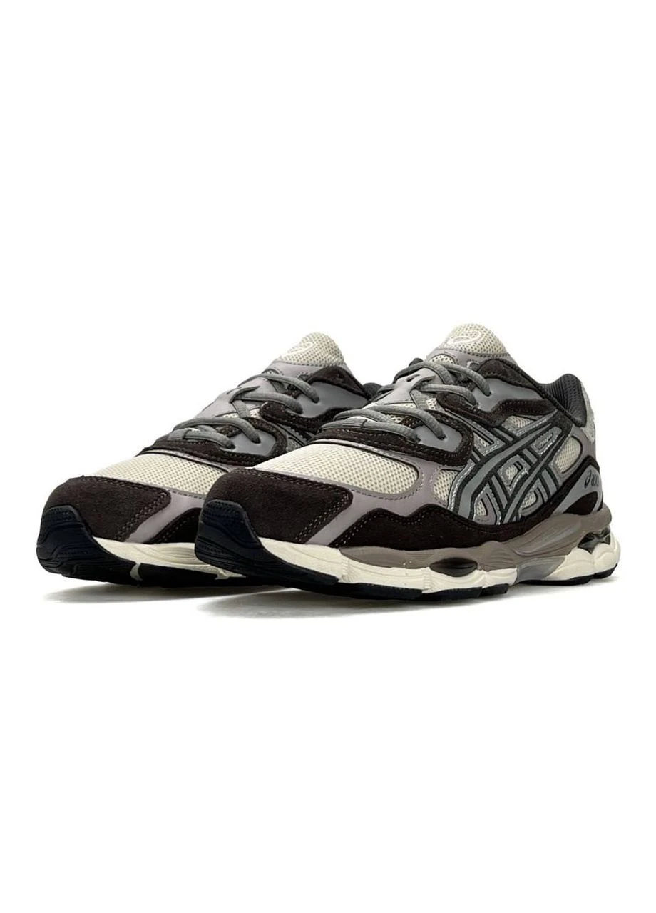 Бежеві Осінні кросівки чоловічі asics No Brand GEL-NYC Beige Grey Brown
