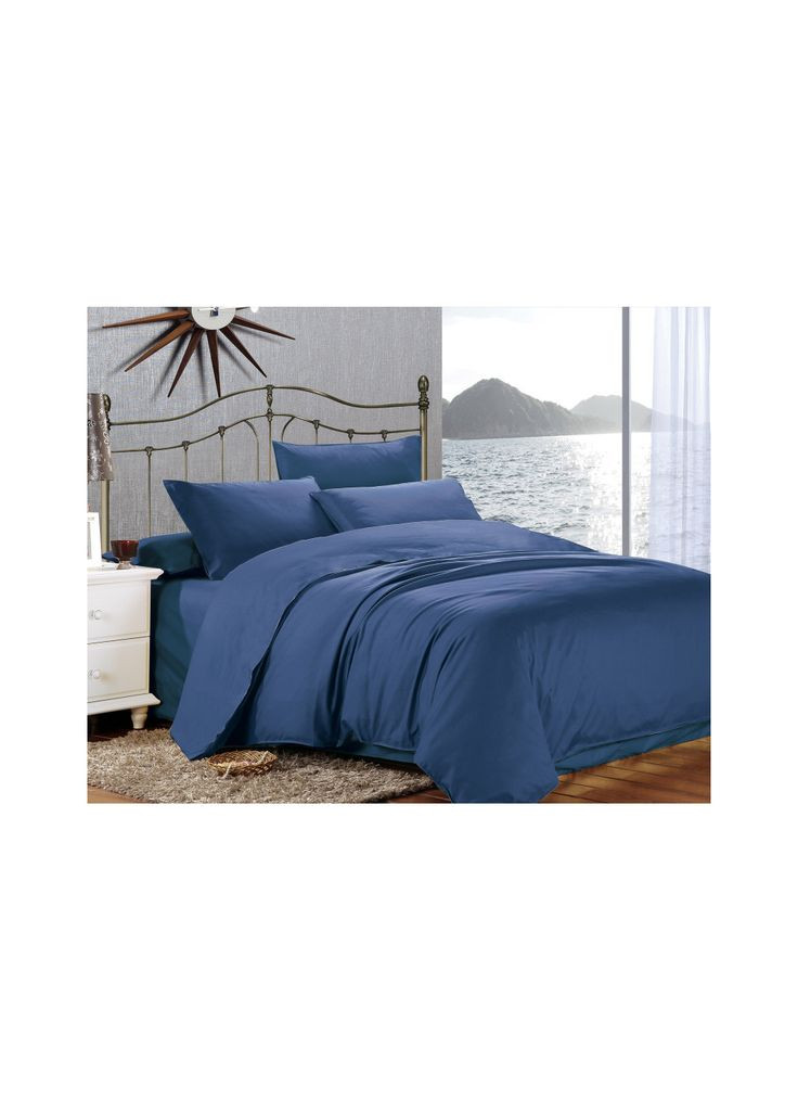 Постельное белье Сатин Люкс (m480887) Home Line Сатин Люкс (темно-синій) сімейний (366566705)