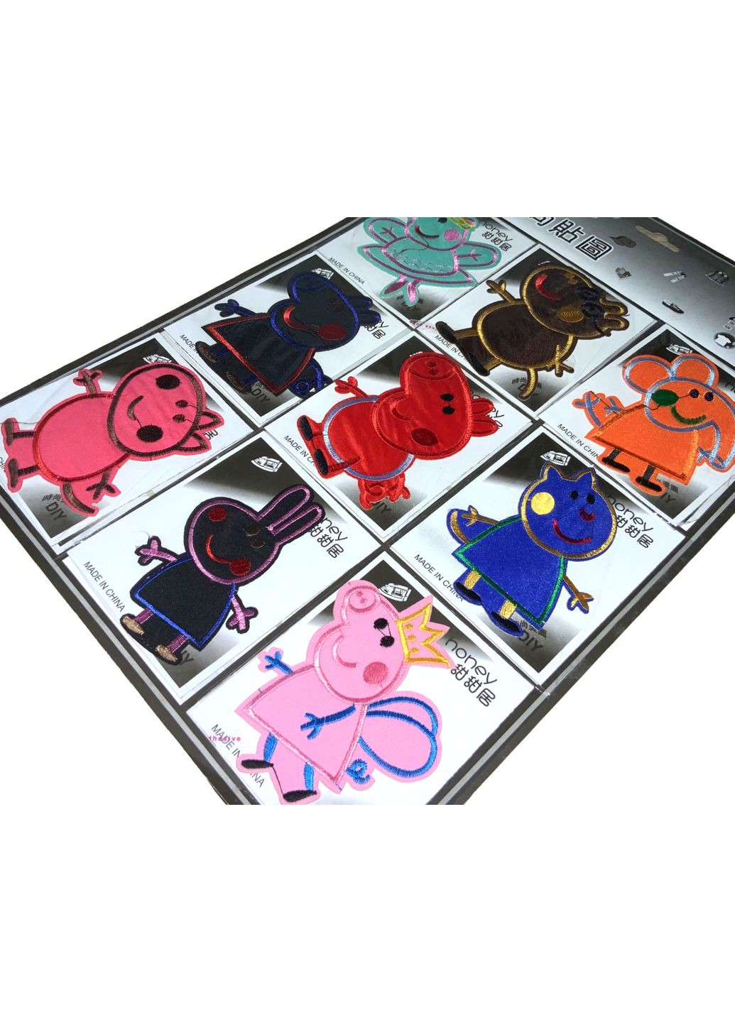 Аплікація для одягу нашивка №101 Пеппа 9шт/7х9см FROM FACTORY A101 (339105065)