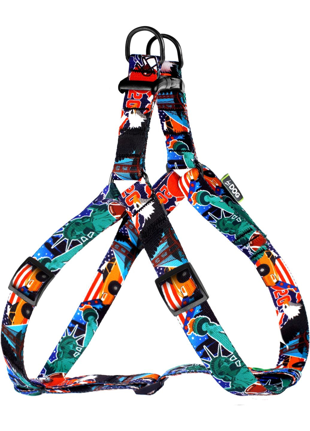 Шлей охоплення грудної клітки 45-64 см ширина 20 мм USA (2100102421012) Hi Dog (332878857)