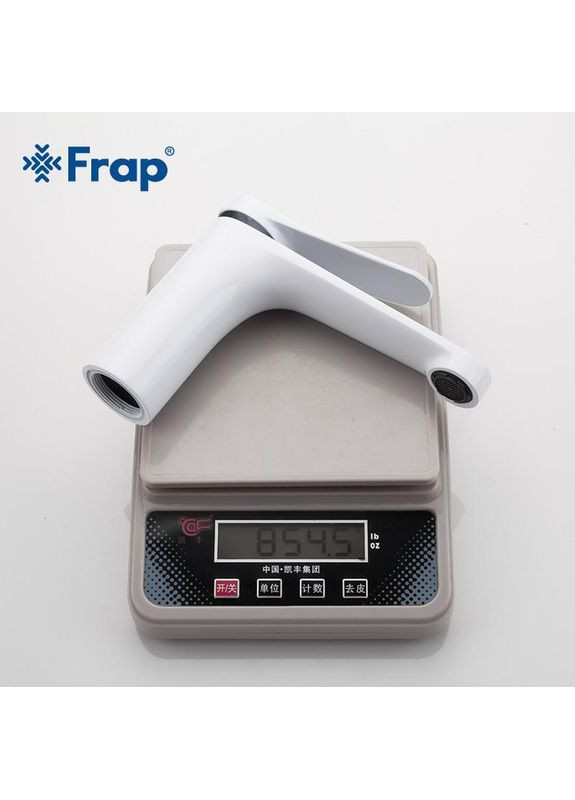 Смеситель для умывальника F1045, белый/хром Frap (373266988)