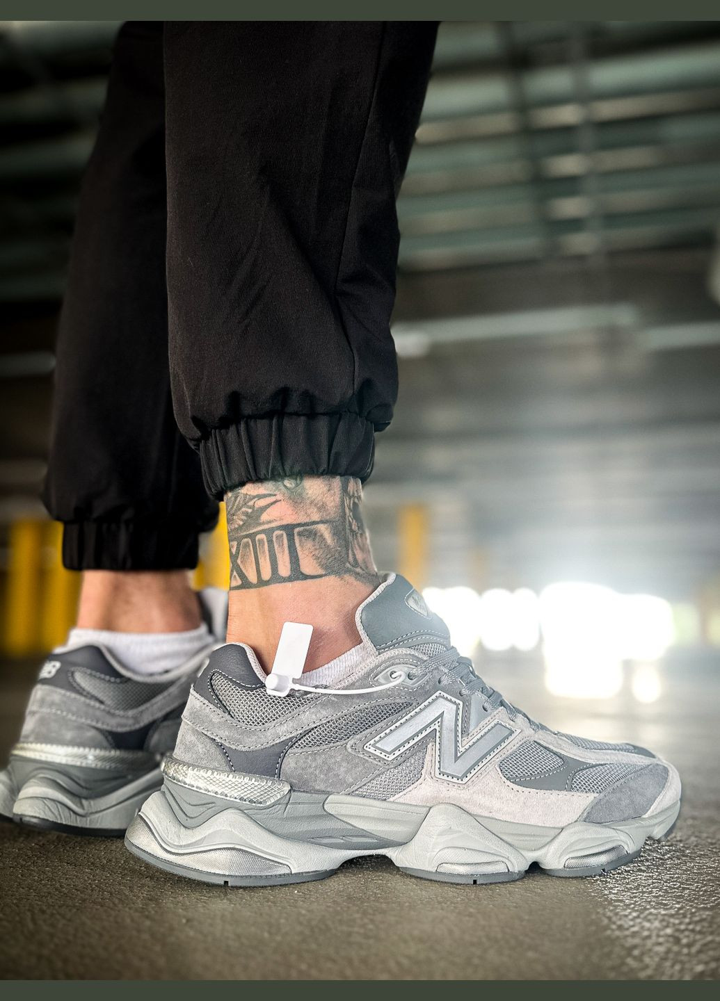 Серые всесезонные кроссовки мужские и женские new balance 9060 shadow grey concrete silver | нью беланс 9060 серые No Brand
