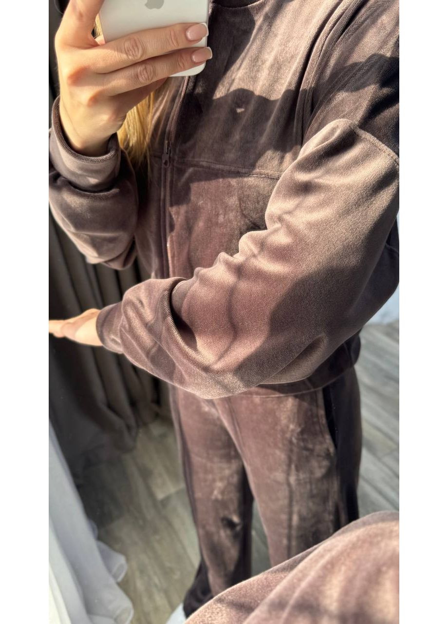 Костюм велюровый кофта и брюки прямого кроя Україна (351260578)