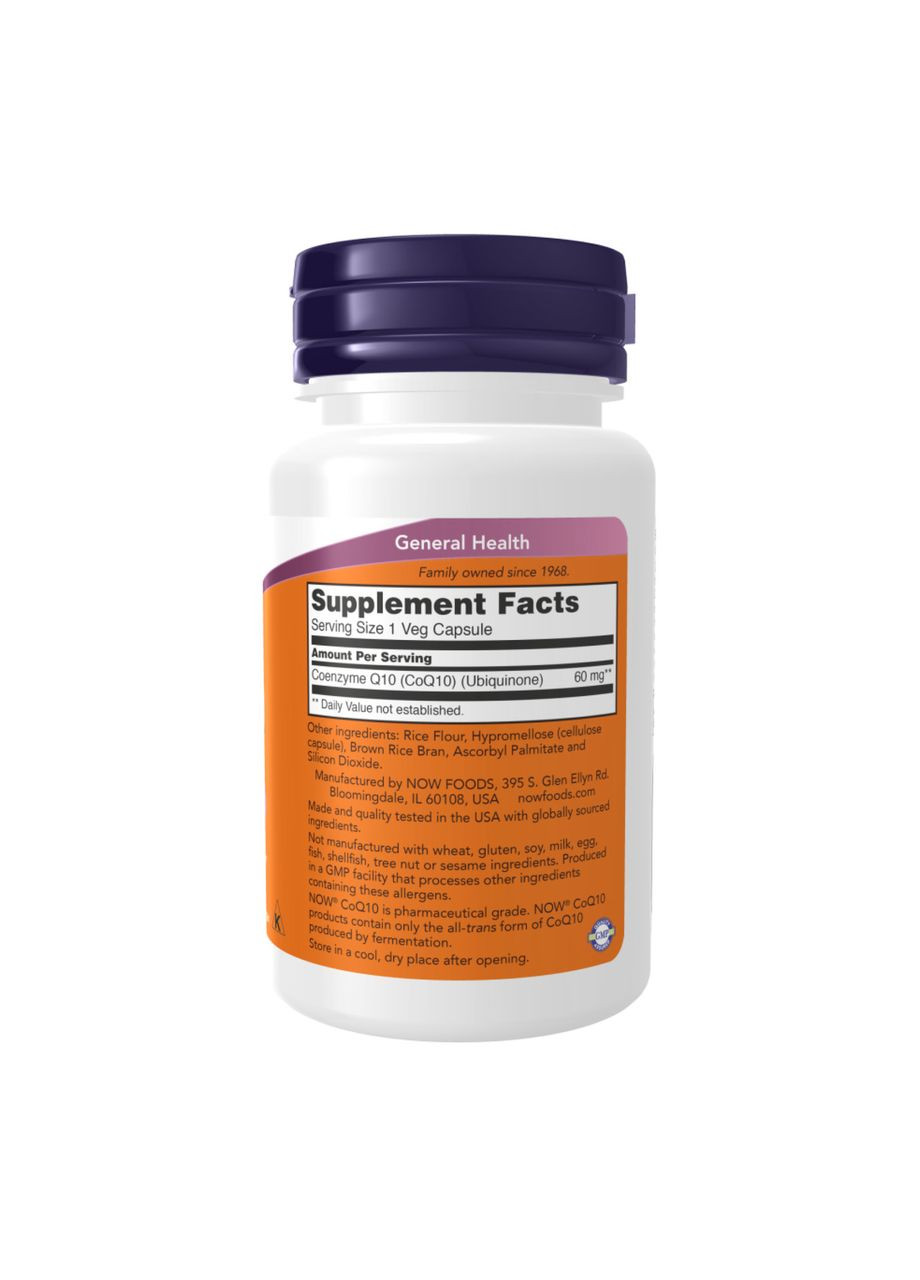 CoQ10 60mg - 180 vcaps Now Foods (369399965)