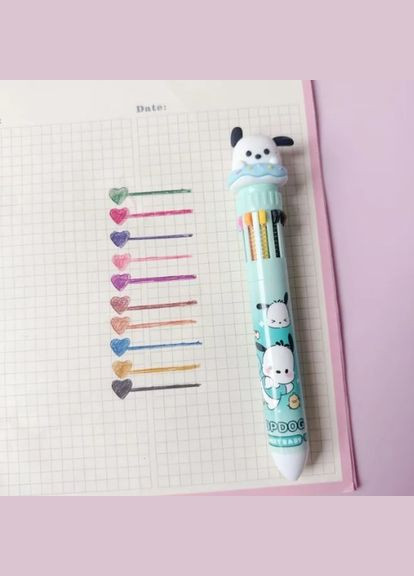 Куромі Санріо Kuromi Sanrio ручка кулькова ручка з малюнком аніме, іграшка в подарунок чорні вушка NECA (280258070)