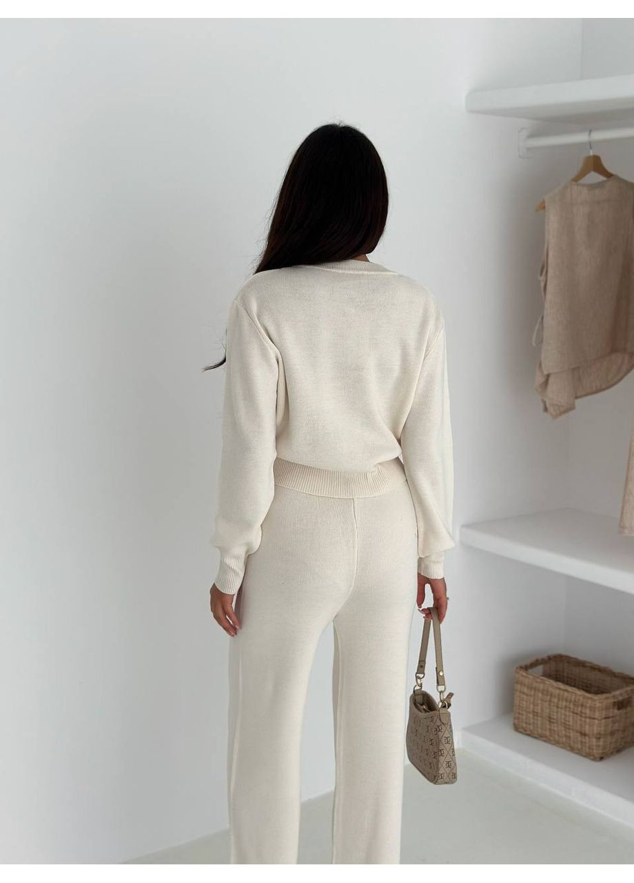 Жіночий в'язаний костюм з кардиганом – універсальний розмір GD/GL Модний простір (364966789)