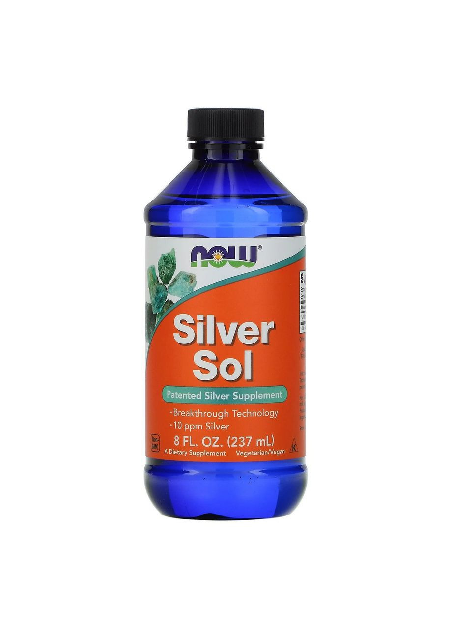 Коллоидное серебро Silver Sol природный антибиотик для иммунитета 237 мл Now Foods (264648109)