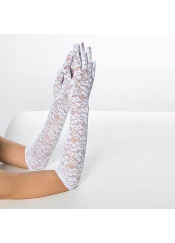 Мереживні довгі рукавички (30к013) No Brand (368895469)
