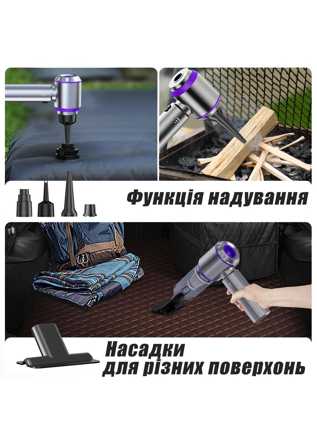 Мощный Ручной Пылесос для Машины Беспроводной Автомобильный Мини Пылесос для Авто и Компьютера Аккумуляторный Suitu (366664698)