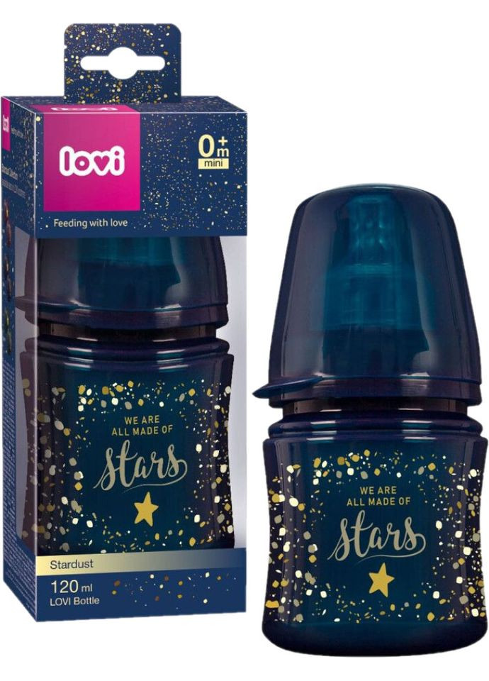 Антиколікова пляшечка Stardust, 120 мл, темно-синій () Lovi 21/587 (328309920)