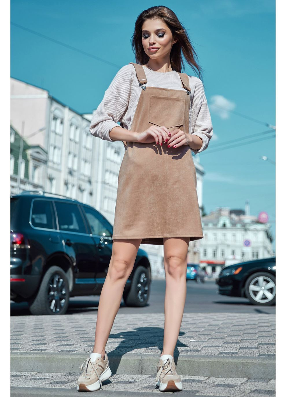 Кофейное сарафан 1366.4282 Seventeen