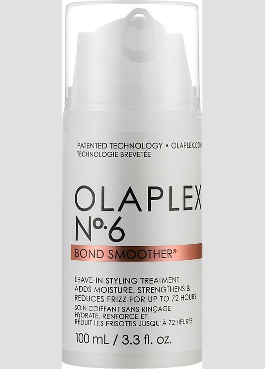 Відновлювальний крем для укладання волосся (з помпою) Bond Smoother Reparative Styling Creme No. 6 100ml (1080226-129388) Olaplex (368628796)