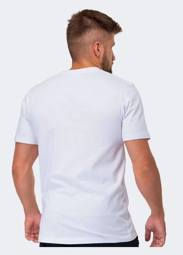 Белая футболка белая мужская с принтом с коротким рукавом Malta