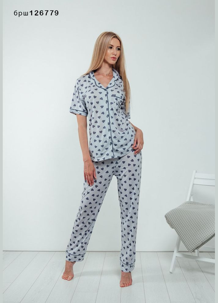 Прозора жіноча піжама тонкий трикотаж BOYRAZ