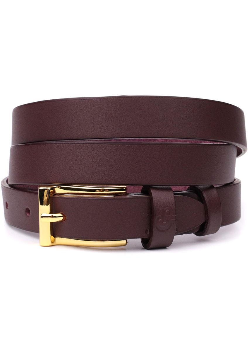 Модный узкий кожаный ремень для женщин 22953 Grande Pelle (367955936)