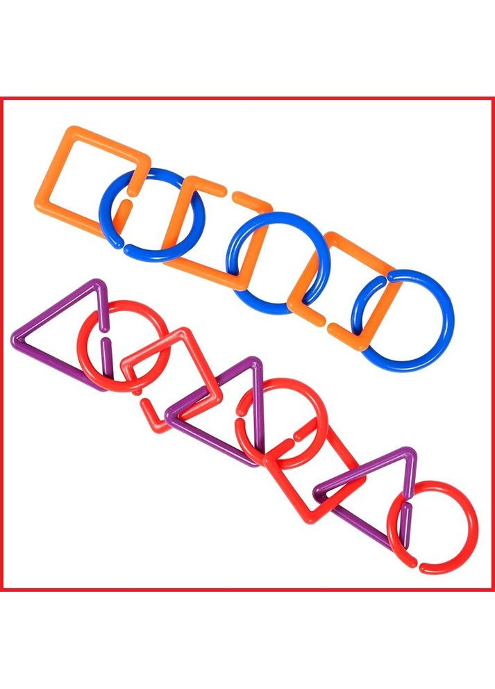 Сполучні геометричні скрепки (144 шт) Edx Education (362459059)