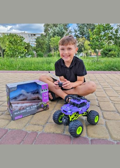Автомобіль BIGFOOT OFF-ROAD з р/к – VIOLET (1:16, 27 МГц (MHz)) Sulong Toys (315154987)