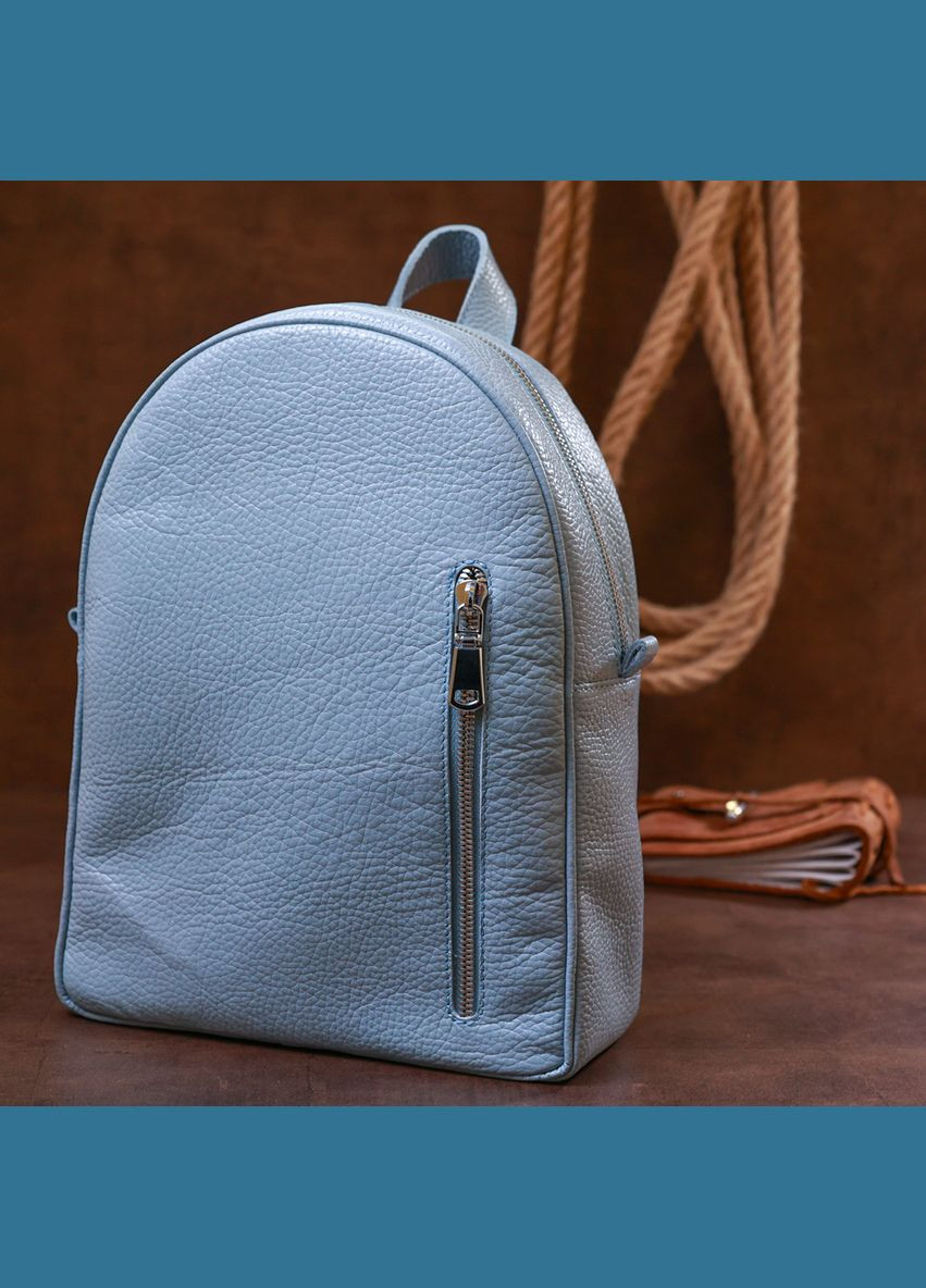 Рюкзак женский кожаный 16318 Голубой Shvigel (301871362)