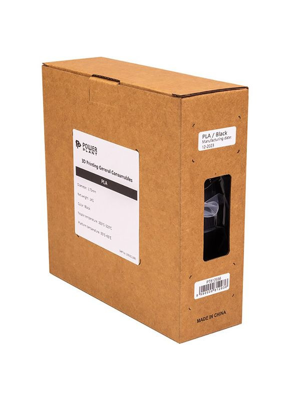 Пластик для 3D принтера PLA 1кг 1.75мм Black (PT812936) PowerPlant (323095721)