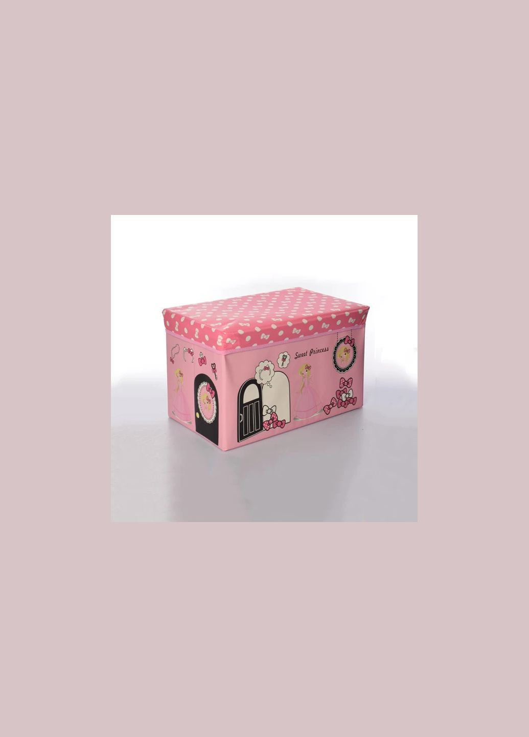 Коробка складана для зберігання речей 48*30*30 см рожевий R33428 Stenson (316650105)