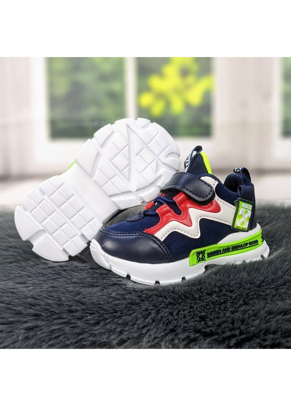 Синие демисезонные кроссовки подростковые Kimboo