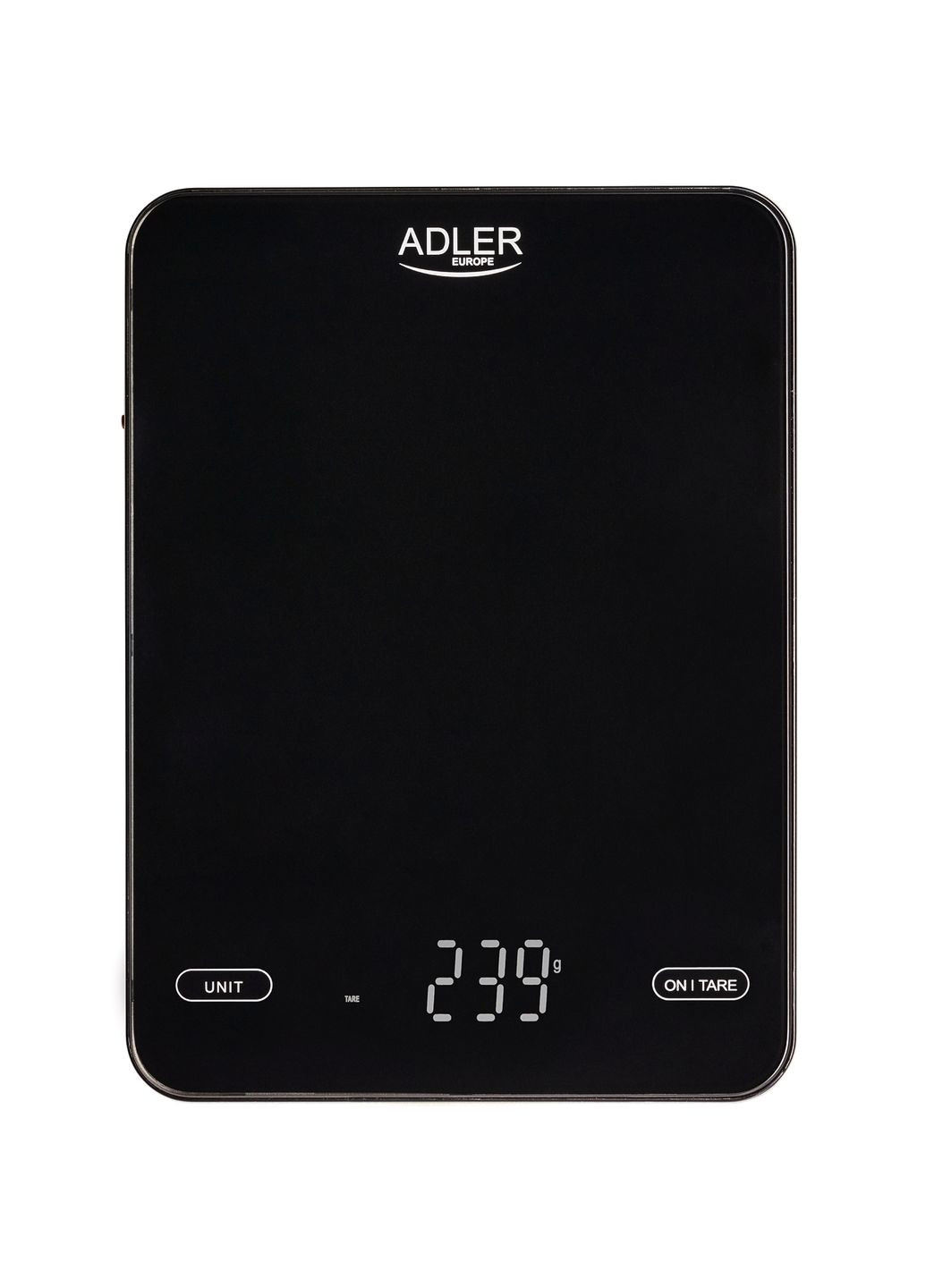 Весы кухонные AD 3177 black электронные/10кг/ч; мл, унция/ USB type C/ автовыключение/ стекло Adler (360399480)