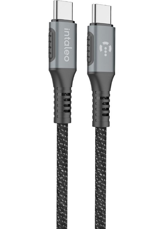 Кабель CBGPD100WTT2 Type-C to Type-C 2м 100W Grey Intaleo (301468287)