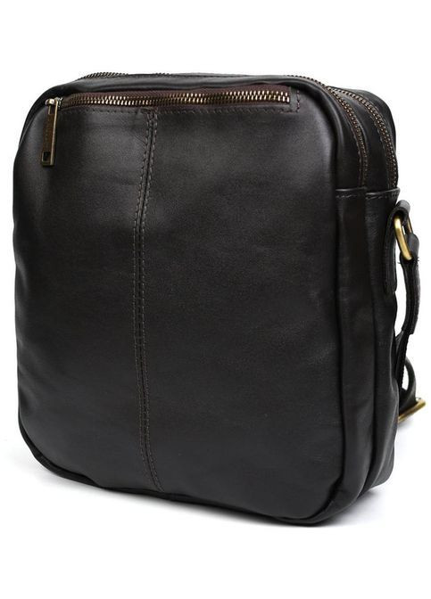 Сумка мессенджер через плечо мужская из натуральной кожи средняя для документов формата А5 или для а Коричневый 35890 TARWA (367040988)