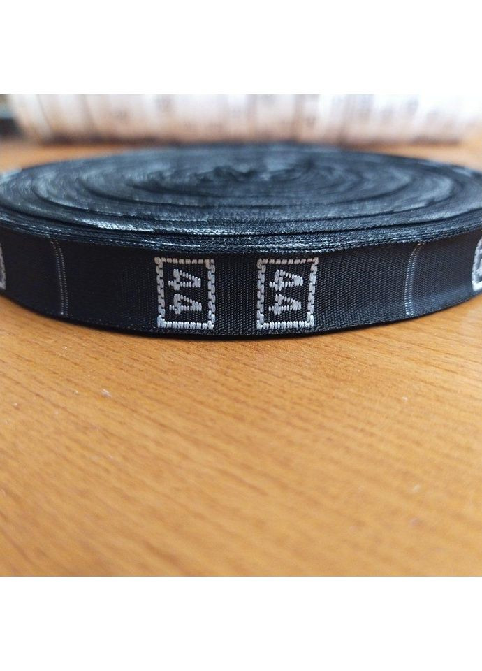 Размерник тканевый (жаккард) #44 960шт. Черный Plus-plus (354793612)